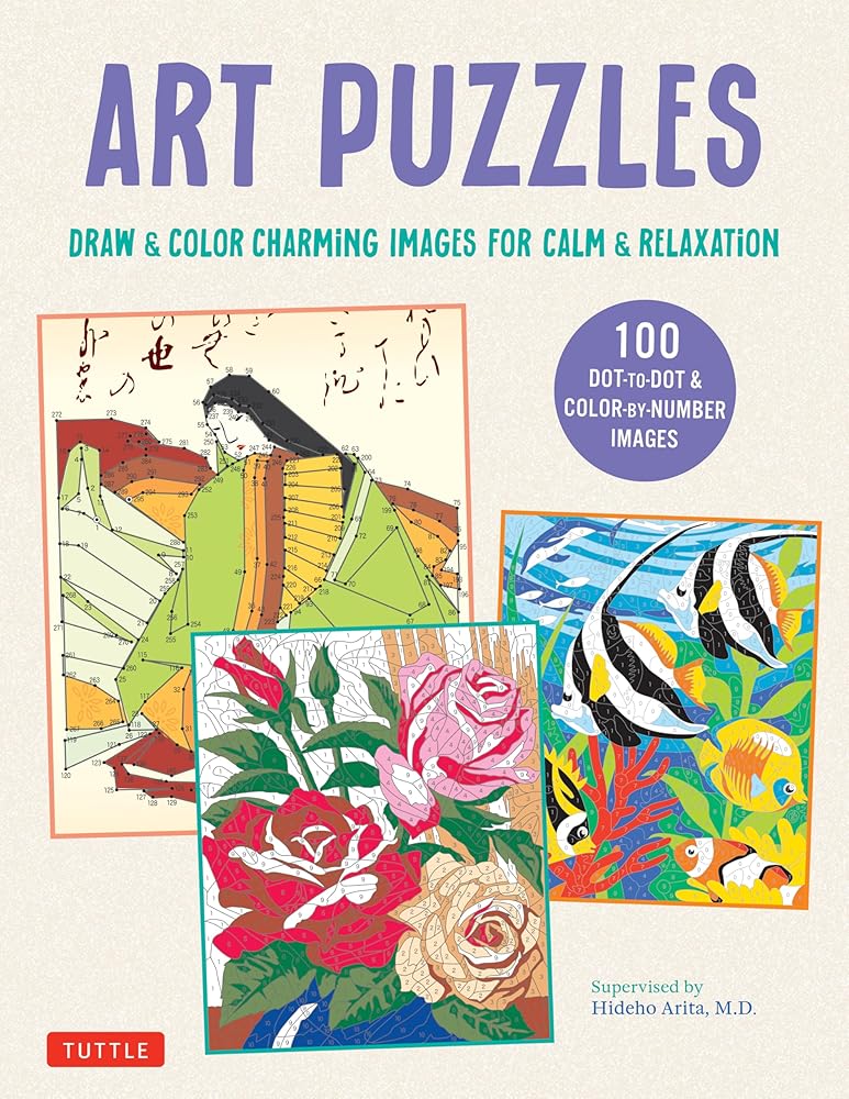 Art Puzzles: Draw & Color Charming Images for Calm & Relaxation cover image