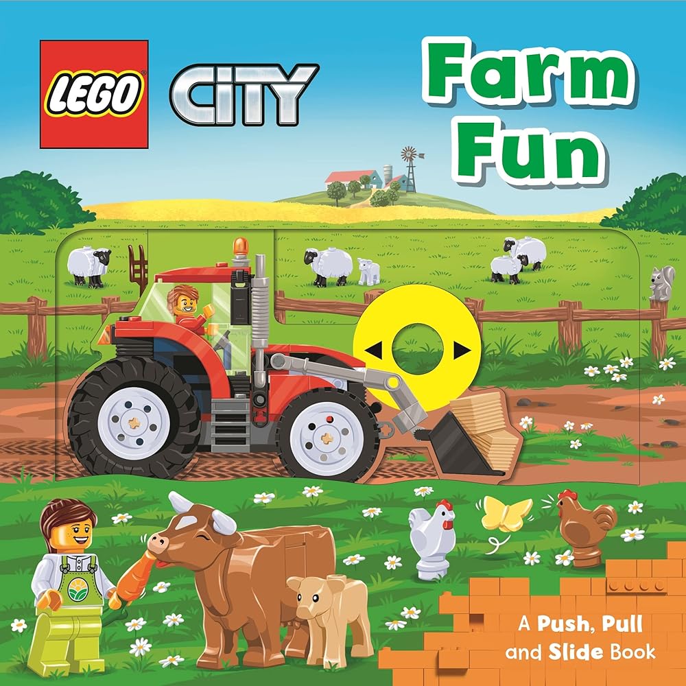 LEGO® City. Farm Fun: A Push, Pull and Slide Book (LEGO® City. Push, Pull and Slide Books) cover image