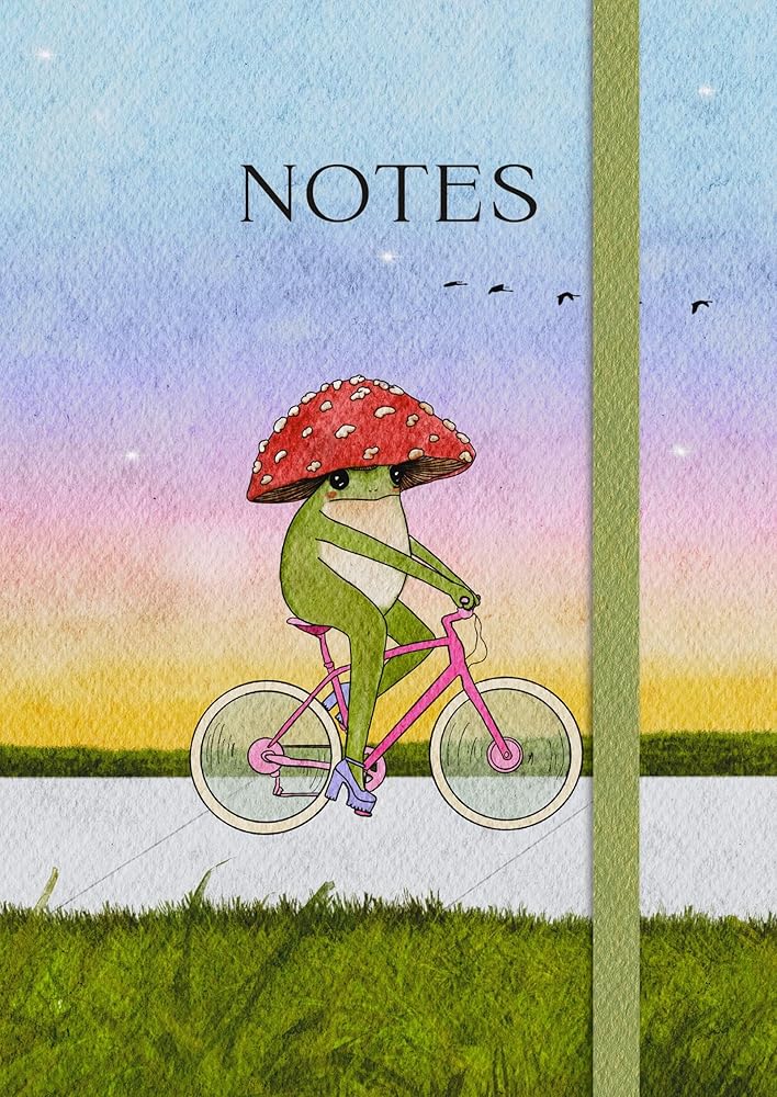 The Little Frog Notebook: A Beautiful 160-Page Lined Notebook Featuring the Internet’s Beloved Mushroom Frog, from the Artist Maybell Eequay cover image