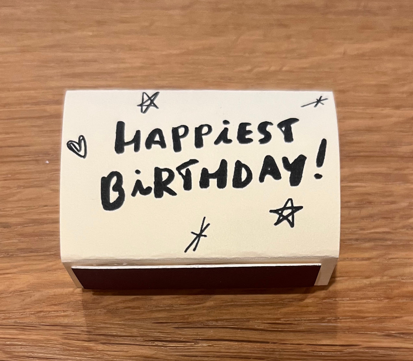 "Happiest Birthday" Matchbox