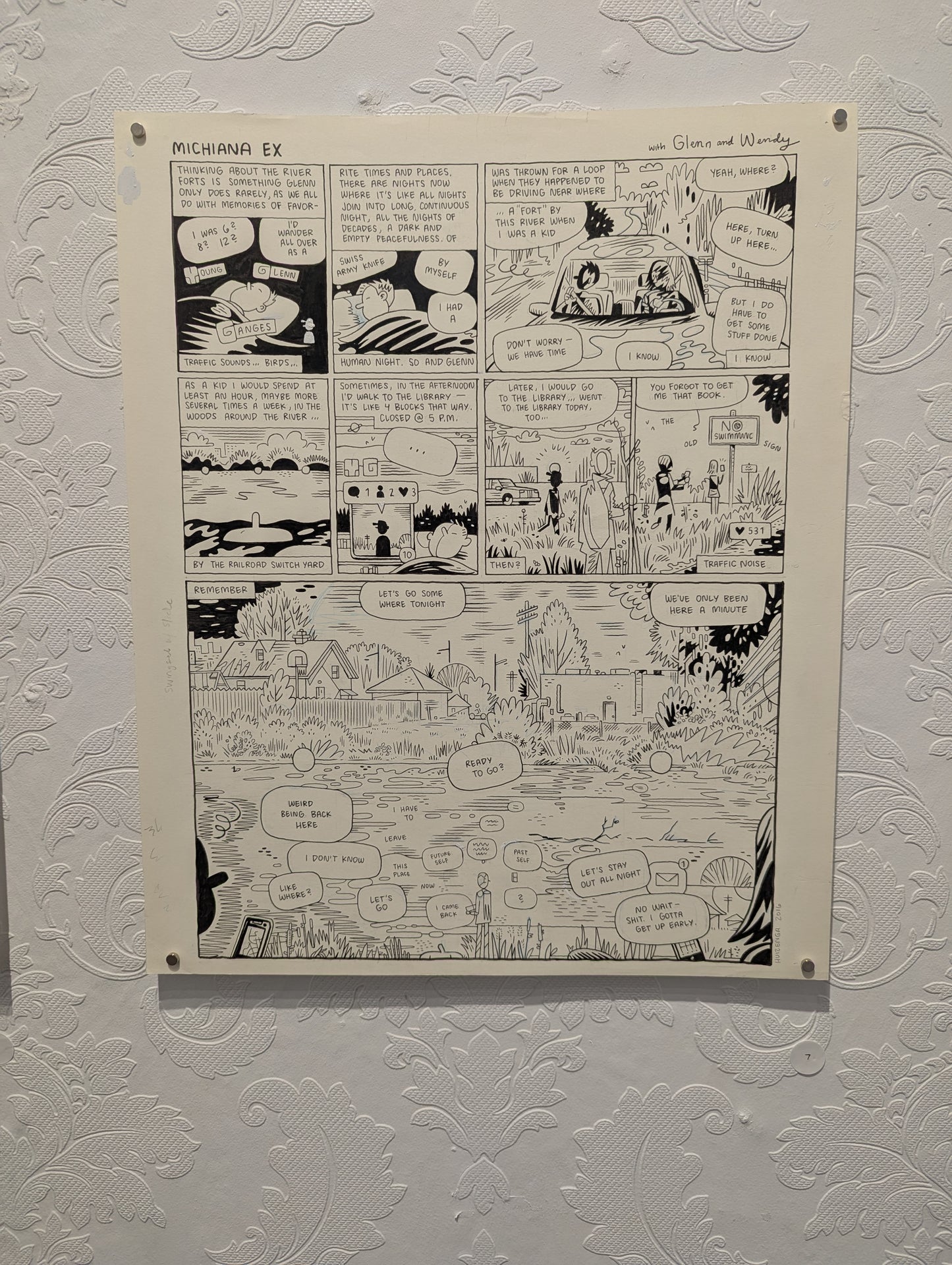 Kevin Huizenga Original Page, No. 7