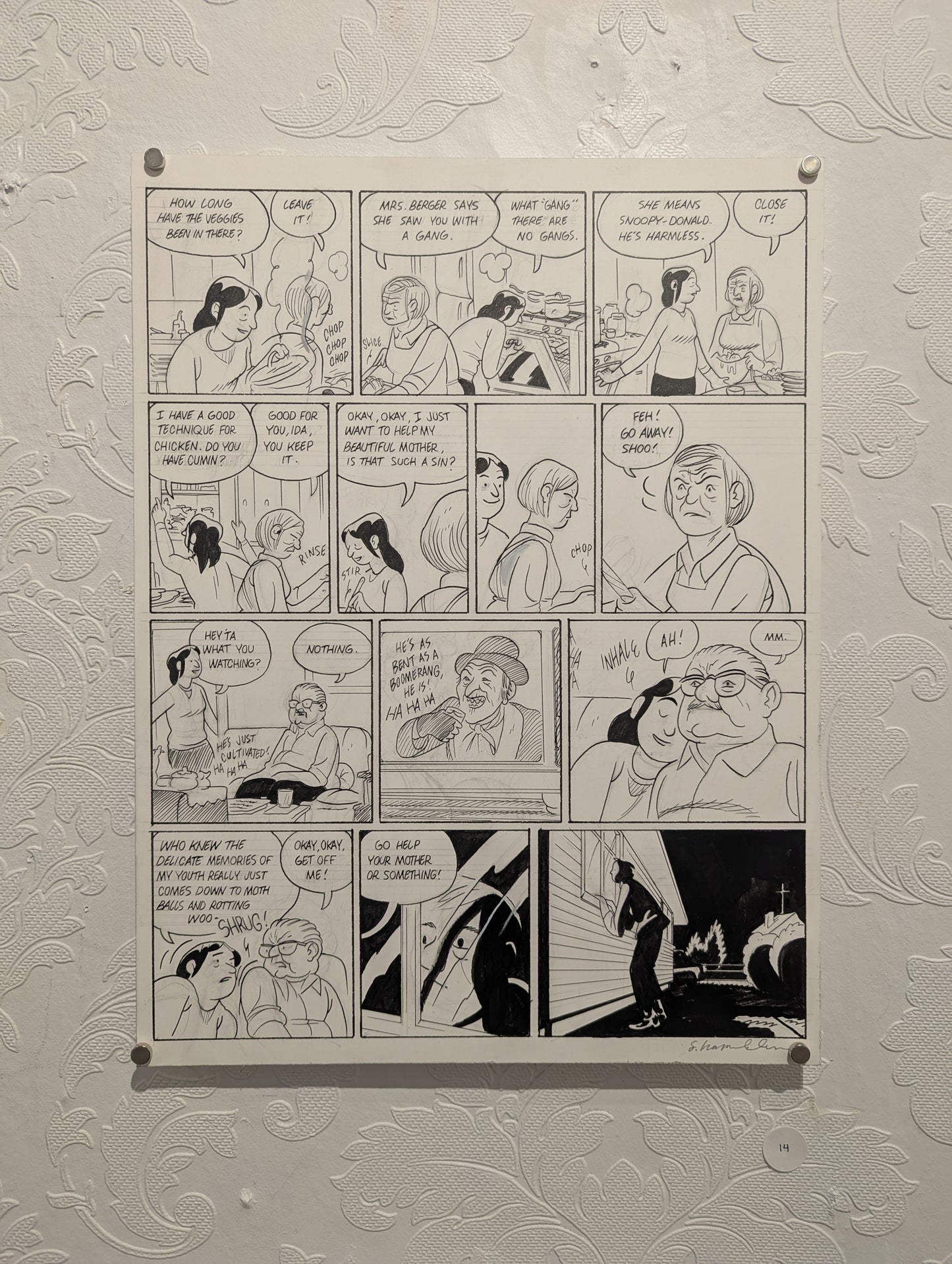 Sammy Harkham Original Page, No. 14