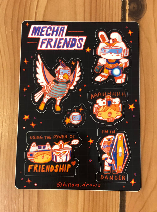 Mecha Friends - Sticker Sheet