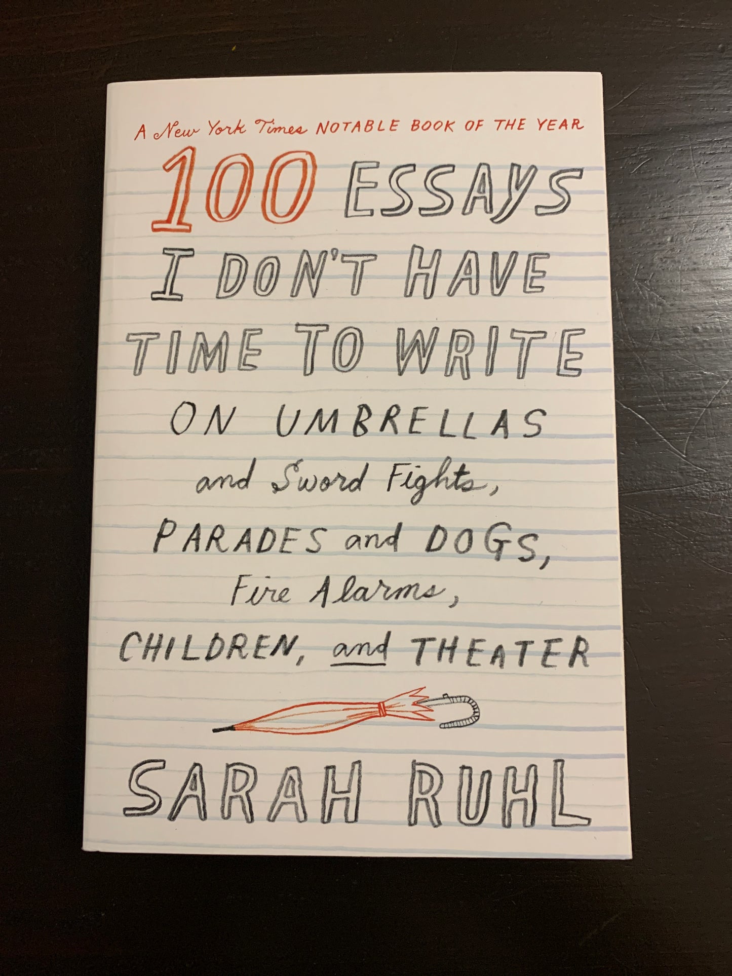 100 Essays I Don’t Have Time To Write on Umbrellas and Sword Fights, Parades and Dogs, Fire Alarms, Children, and Theater