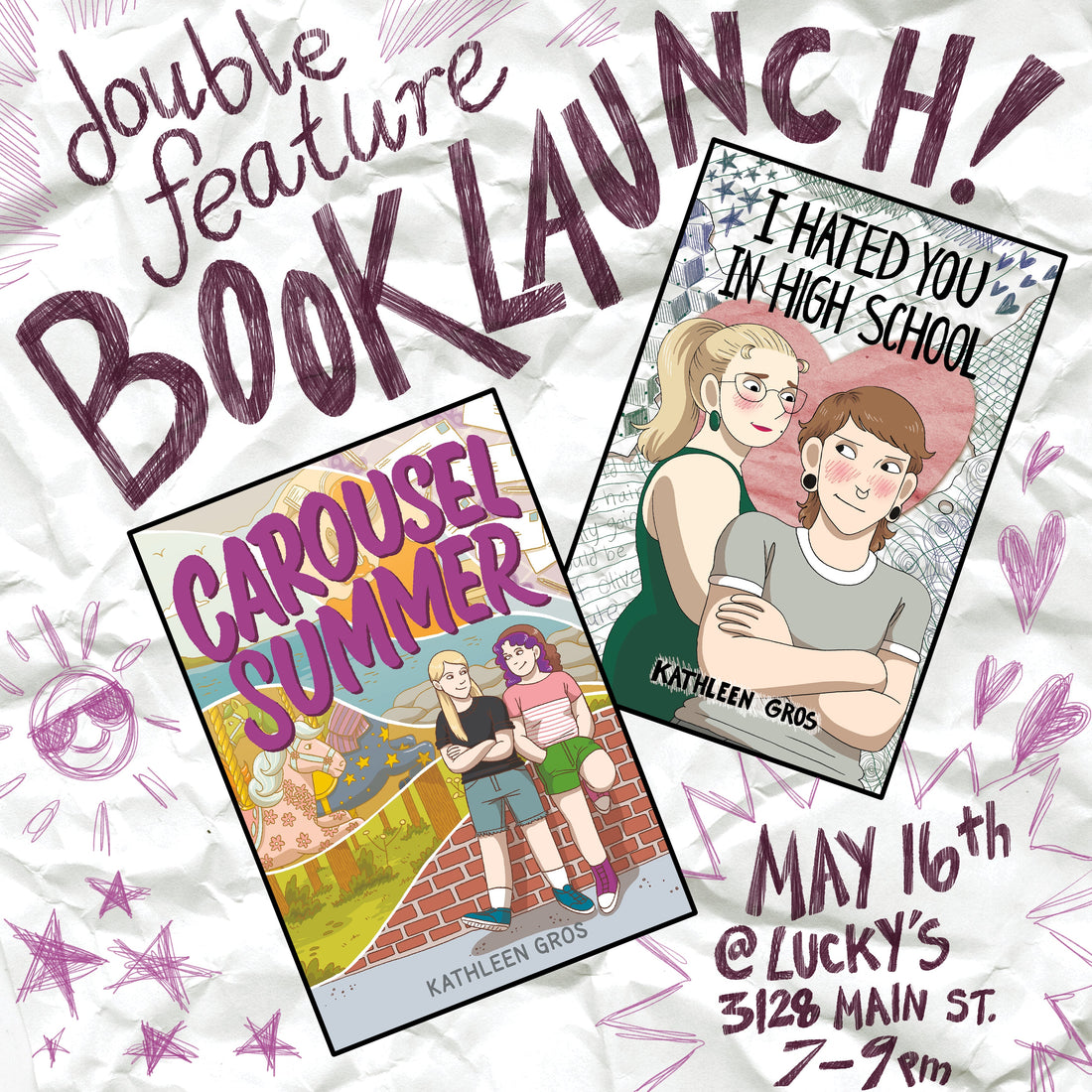 Carousel Summer & I Hated You in High School Double Feature Book Launch!