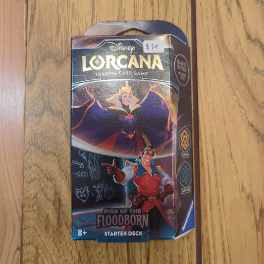 Disney Lorcana: Rise of the Floodborn Starter Deck - Amber/Sapphire