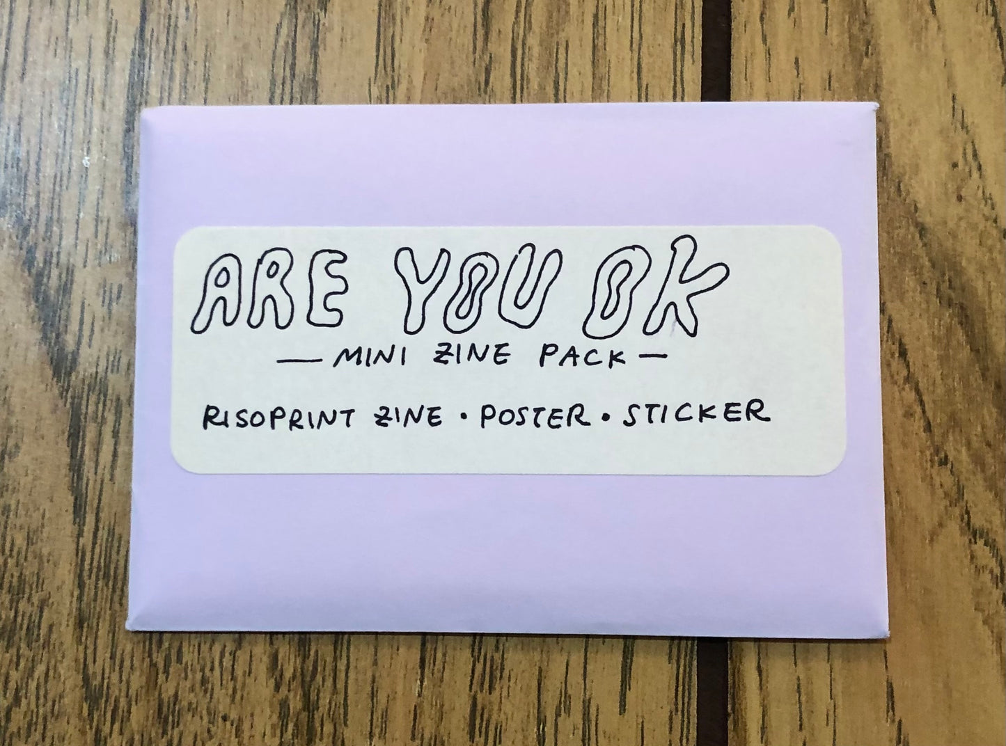 Are you ok - mini zine pack