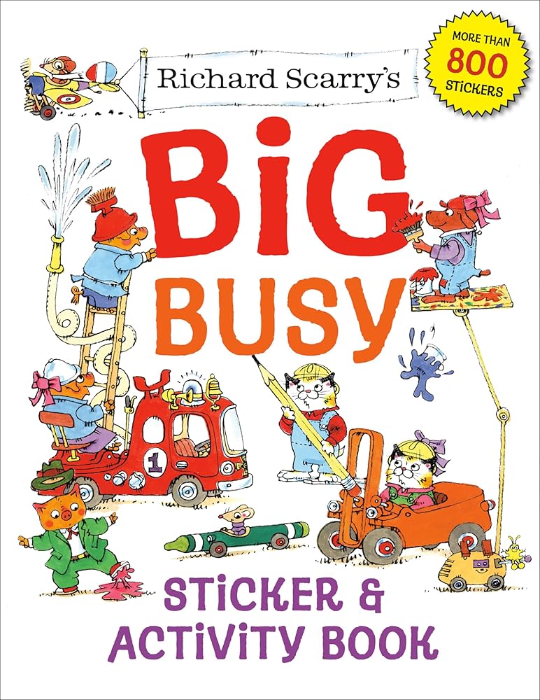 Richard Scarry's Big Busy Sticker & Activity Book cover image