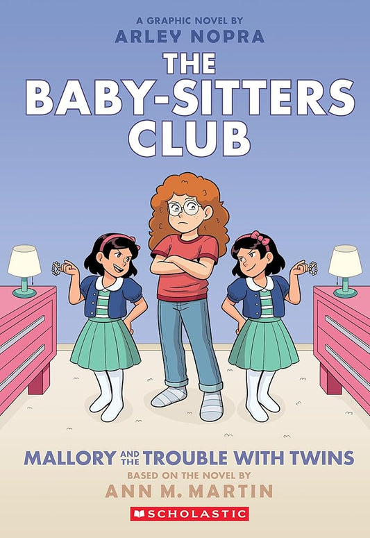 Mallory and the Trouble with Twins: A Graphic Novel (The Baby-sitters Club #17) (The Baby-Sitters Club Graphix) cover image