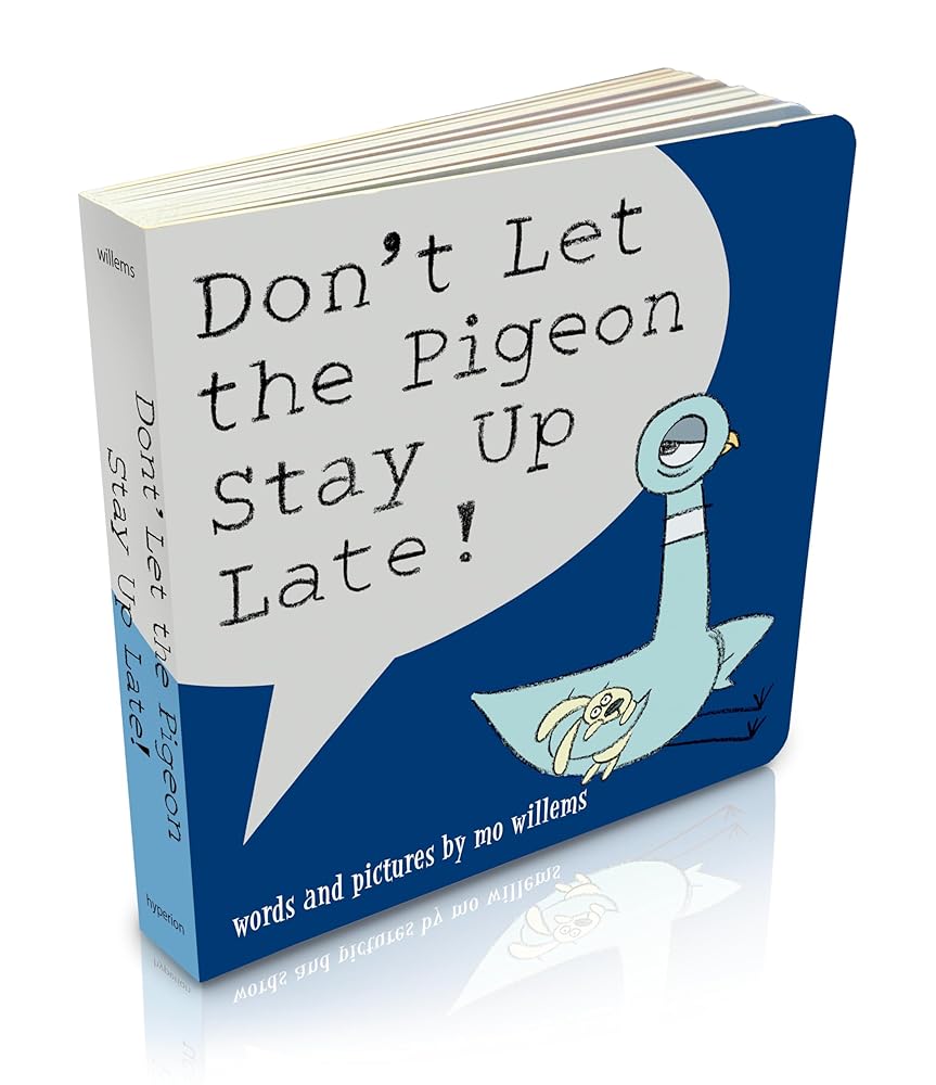 Don't Let the Pigeon Stay Up Late! (Board Book) cover image
