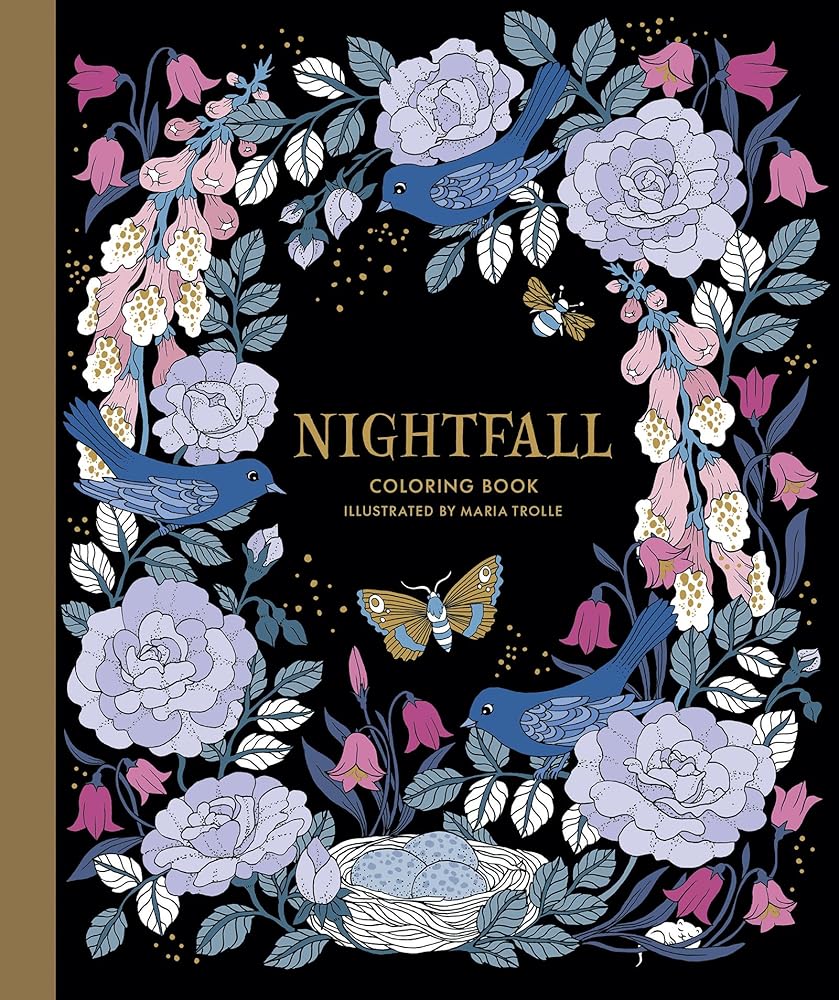 Nightfall Coloring Book: Originally Published in Sweden as "Skymningstimman" cover image