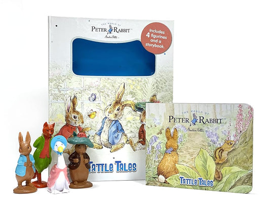 Peter Rabbit / The World of Beatrix Potter Tattle Tales - Activity Books for kids, 12-page storybook, 4 figurines cover image