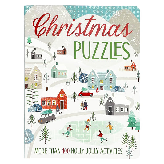 Christmas Puzzles - Holly Jolly Mixed Puzzles for Adults Including Word Search, Sudoku, Nonograms, and More! Travel Sized (Brain Busters) cover image