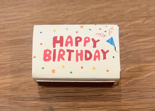 "Happy Birthday" Matchbox