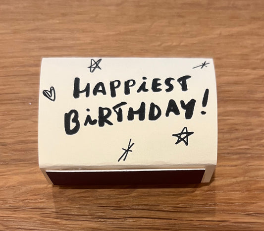 "Happiest Birthday" Matchbox