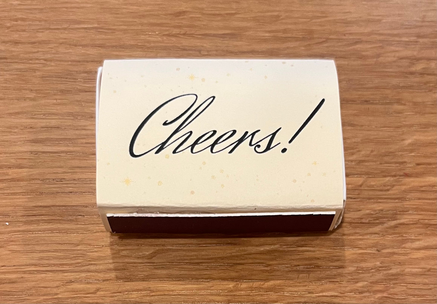 "Cheers" Matchbox