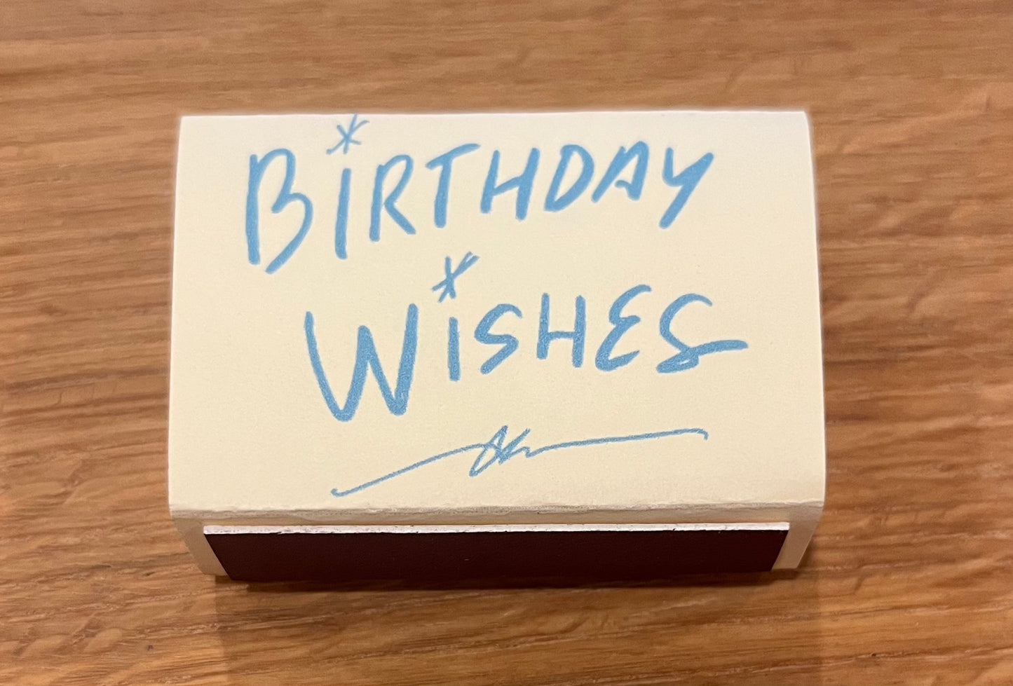 "Birthday Wishes" Matchbox