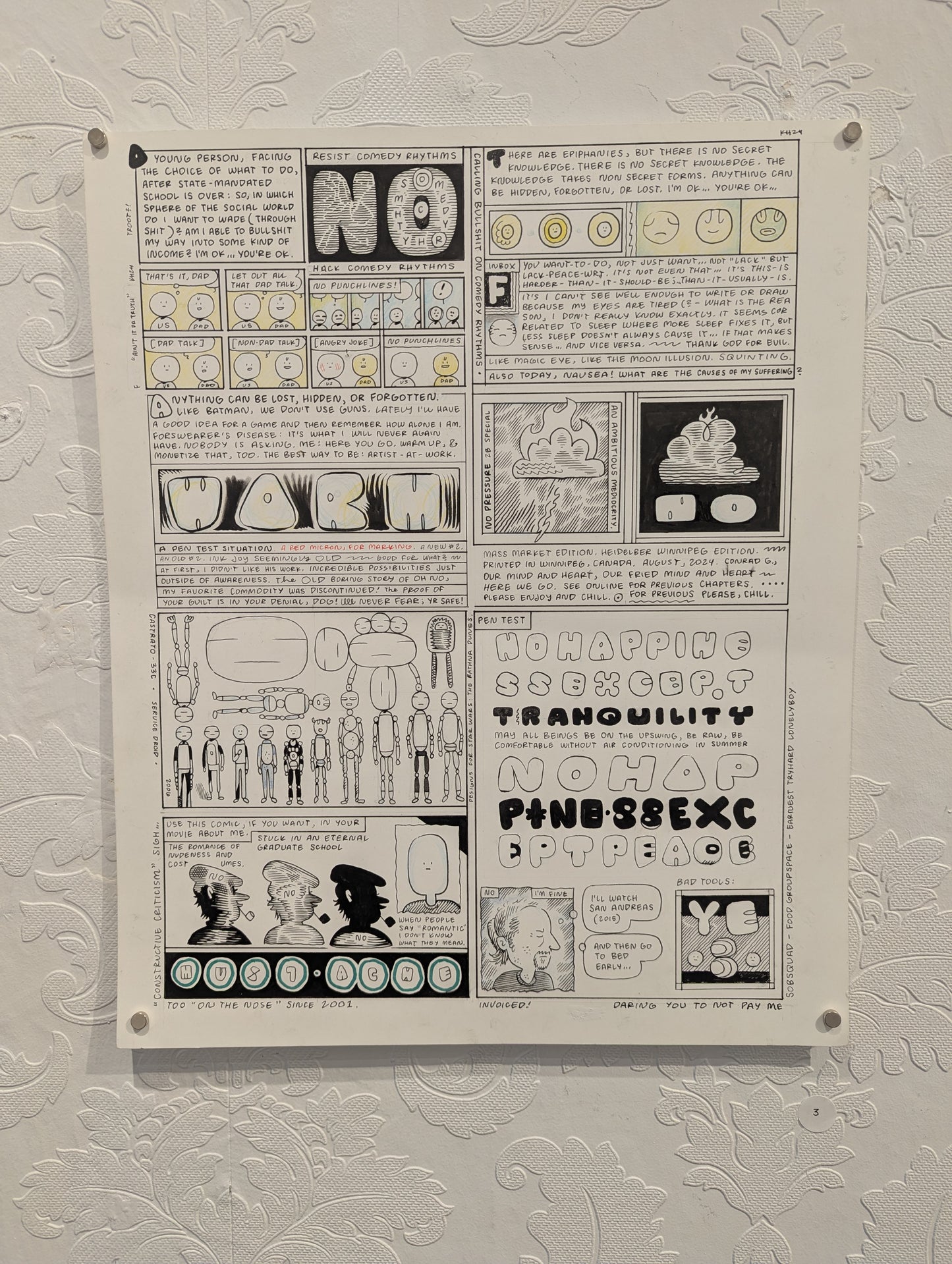 Kevin Huizenga Original Page, No. 3