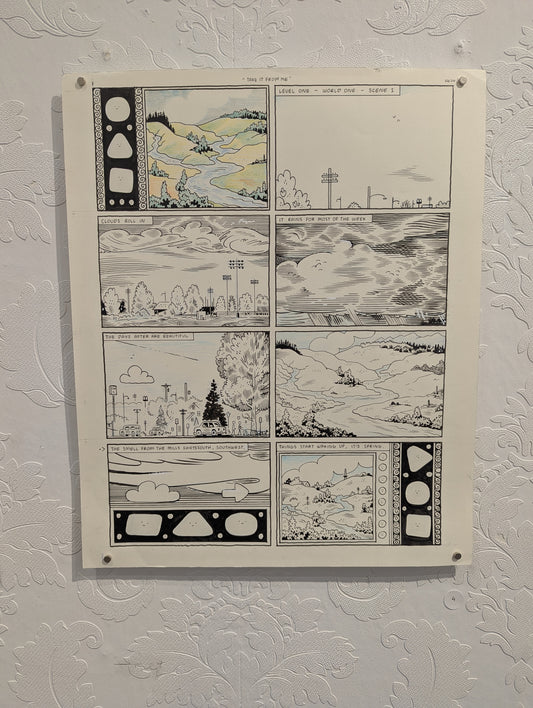 Kevin Huizenga Original Page, No. 4